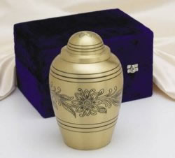 Brass Bouquet Urn