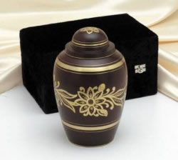 Mahogany Bouquet Urn