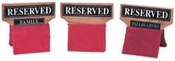 Reserved Seat Signs - Wood