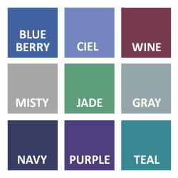 Scrub Pants and Shirts Color Swatches