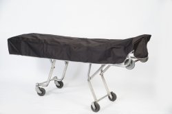 Mortuary Cot Cover - Unlined Black